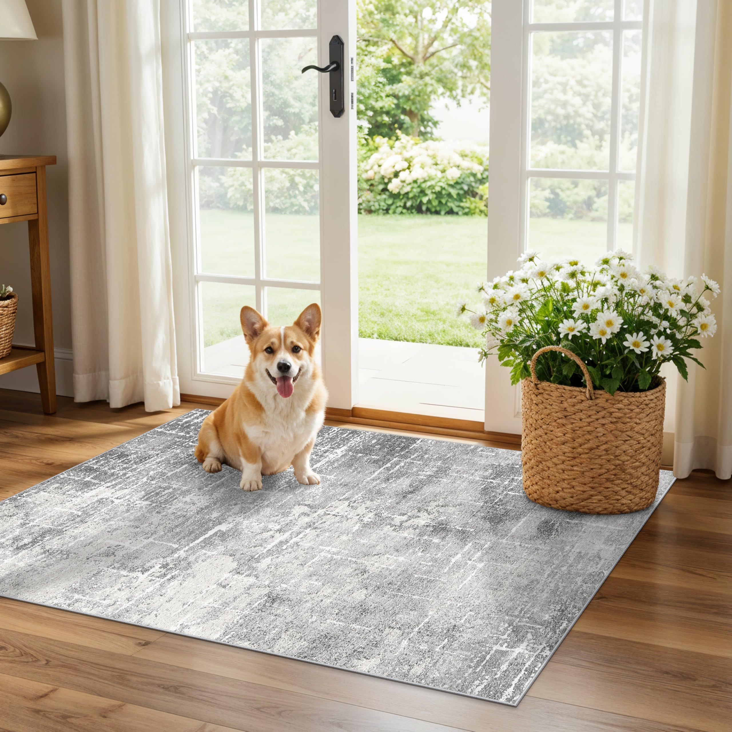 Washable Vintage Runner Rug 2x7