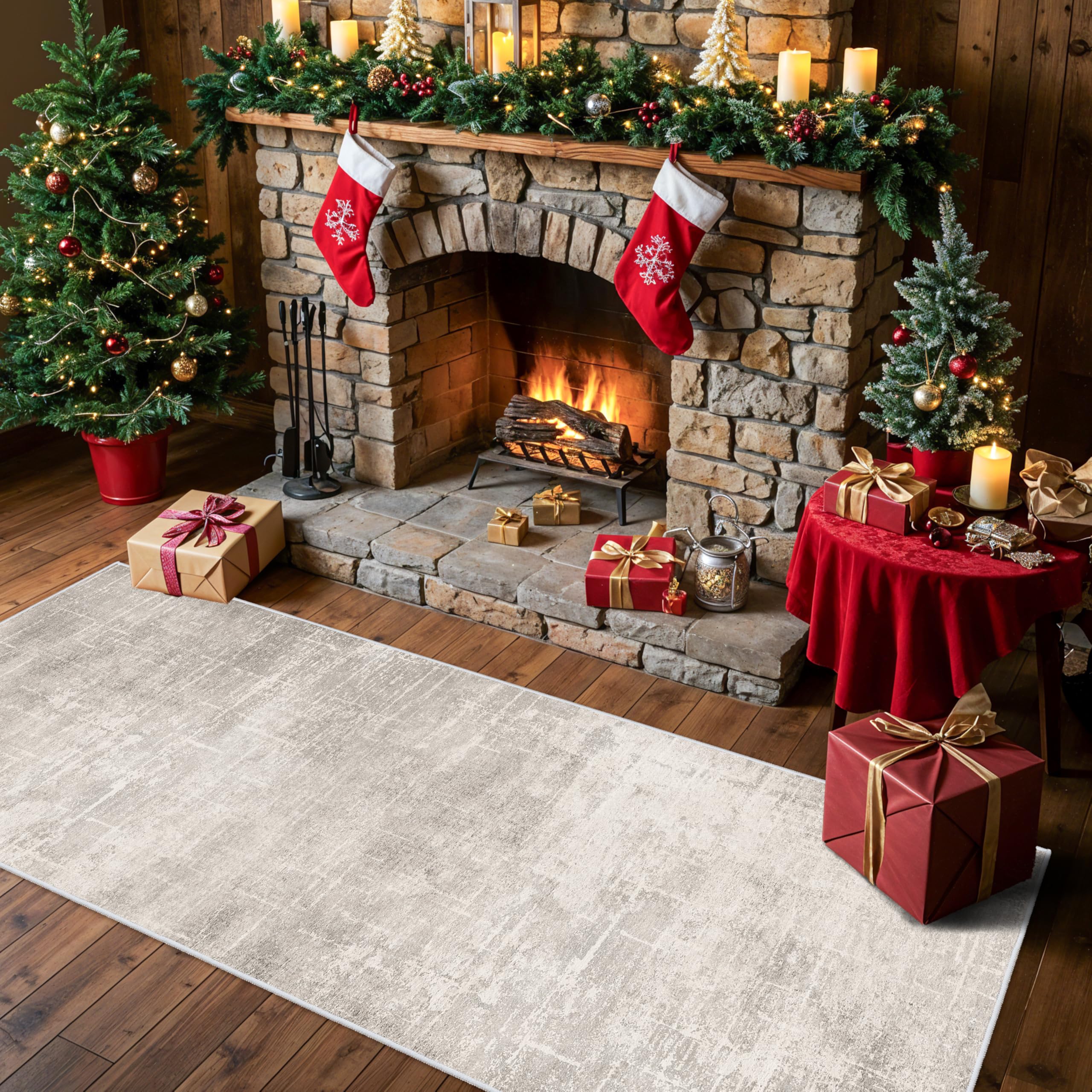 Washable Vintage Runner Rug 2x7