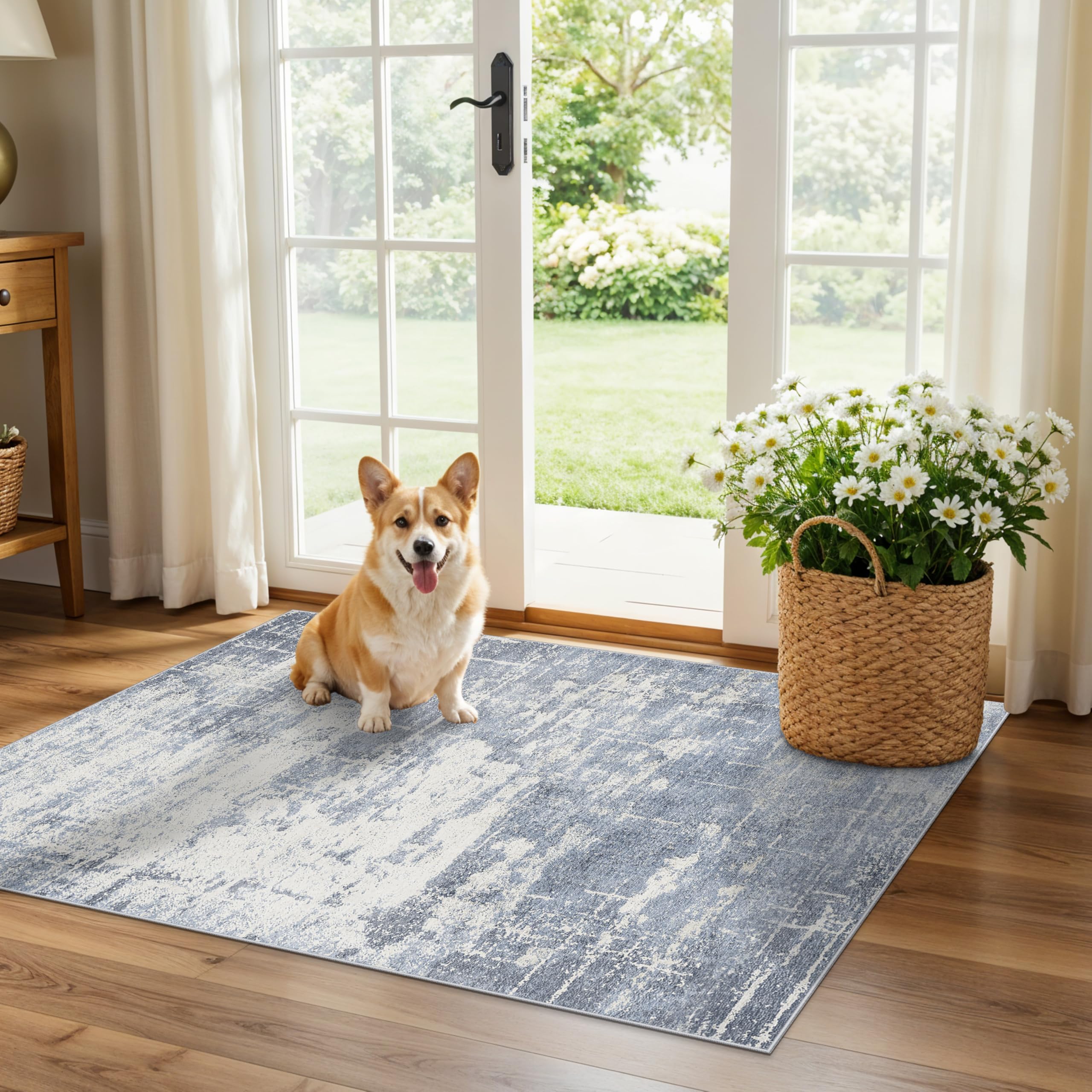 Washable Vintage Runner Rug 2x7